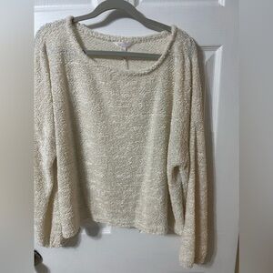 Lauren Conrad LC Women's Pullover Sweater, Butter Color, Size XXL